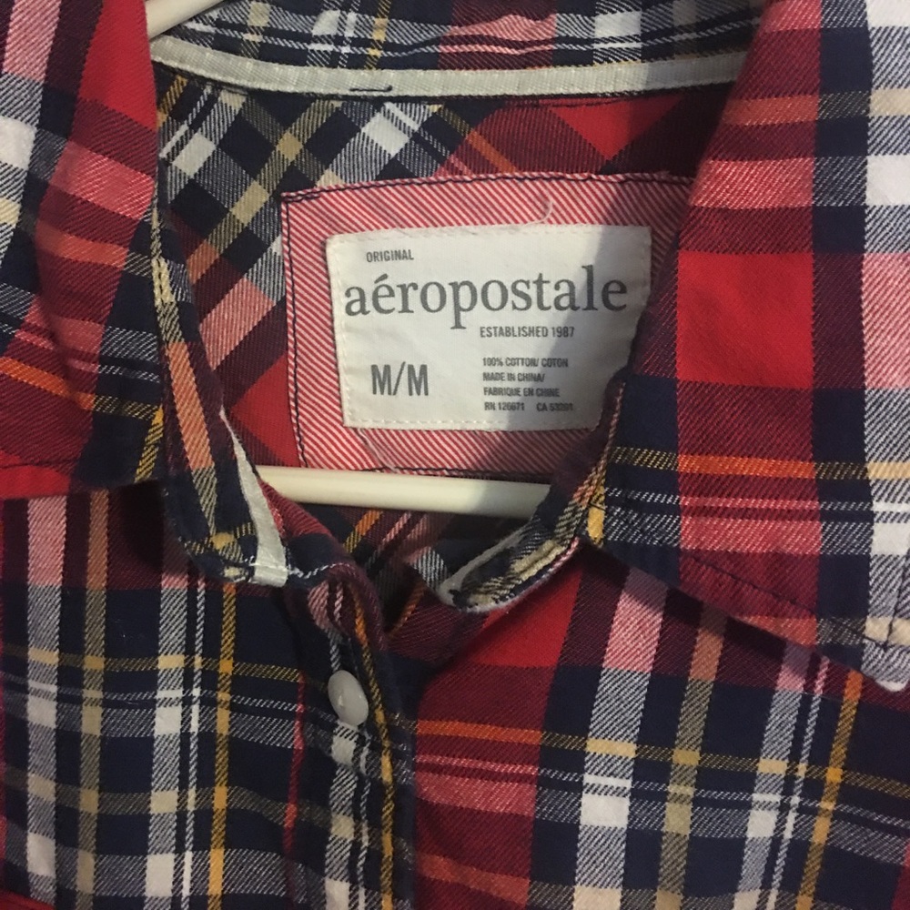 Aeropostale button down flannel size medium